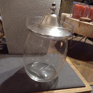Revere Silversmiths Sterling & Glass Mustard Jar